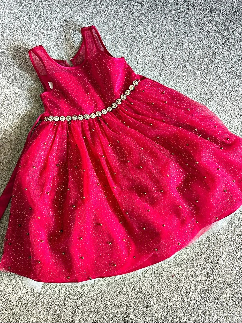 Girls 6X/7 Pink Formal Party Dress Like New